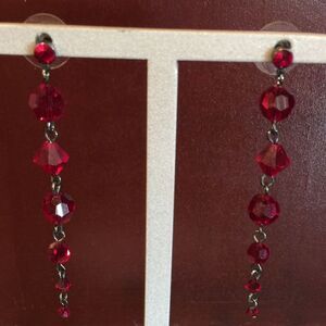 Cache red earrings